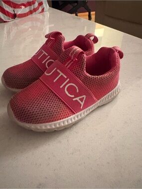Nautica Kids Pink Slip-On Mesh Sneakers